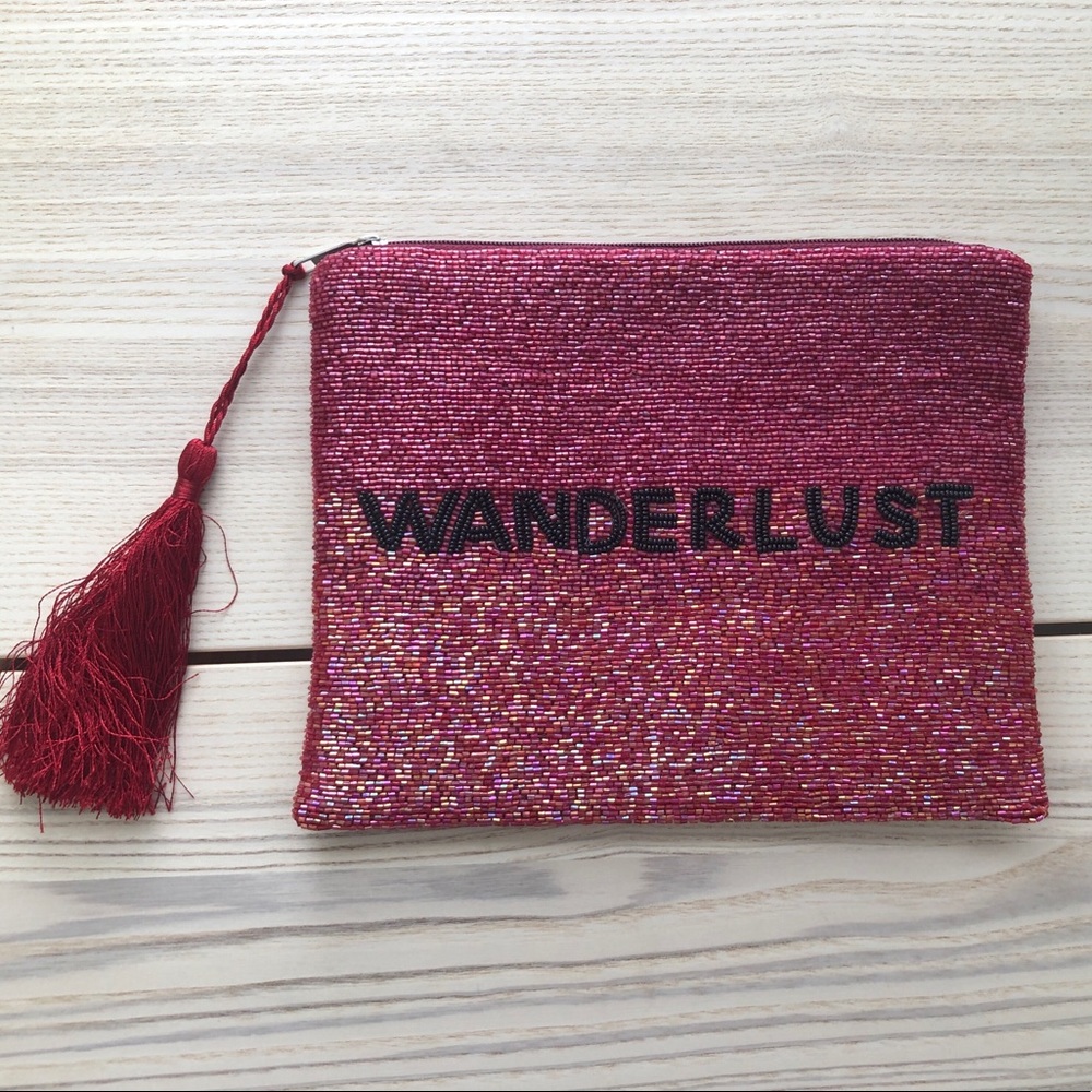 boohoo “wanderlust” pouch